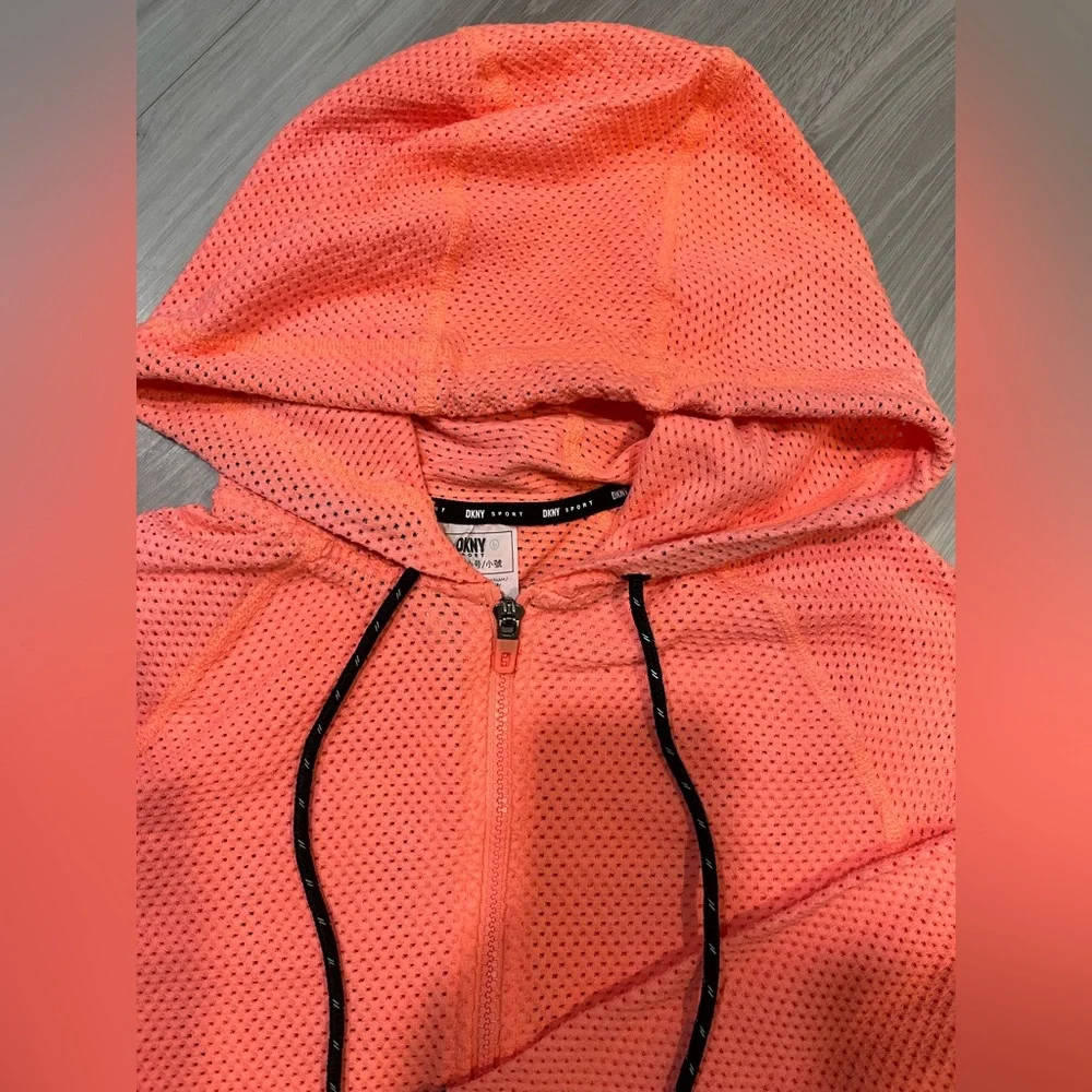 DKNY Coral Mesh‎ Zip-Up Hoodie - Picture 6 of 12